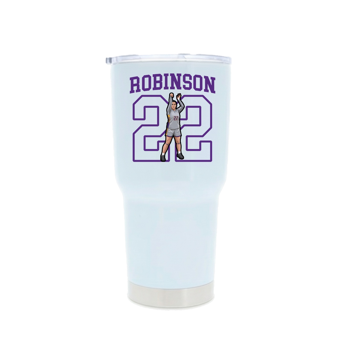 30oz Stainless Steel Tumbler — Shirsey in White