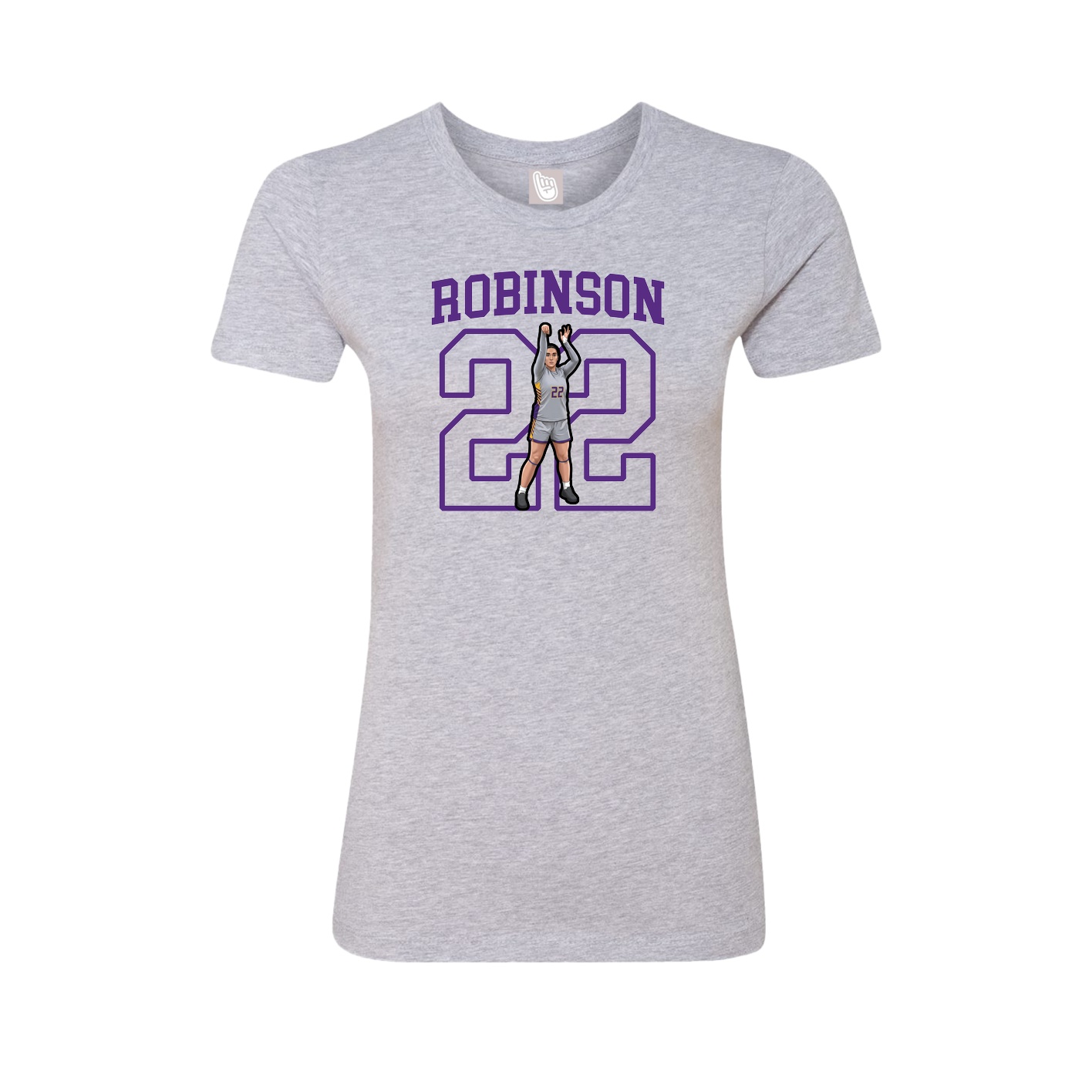 Fitted Women's Tee — Shirsey in Grey