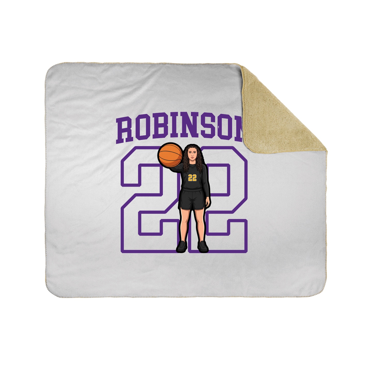 Throw Blanket — Shirsey in White