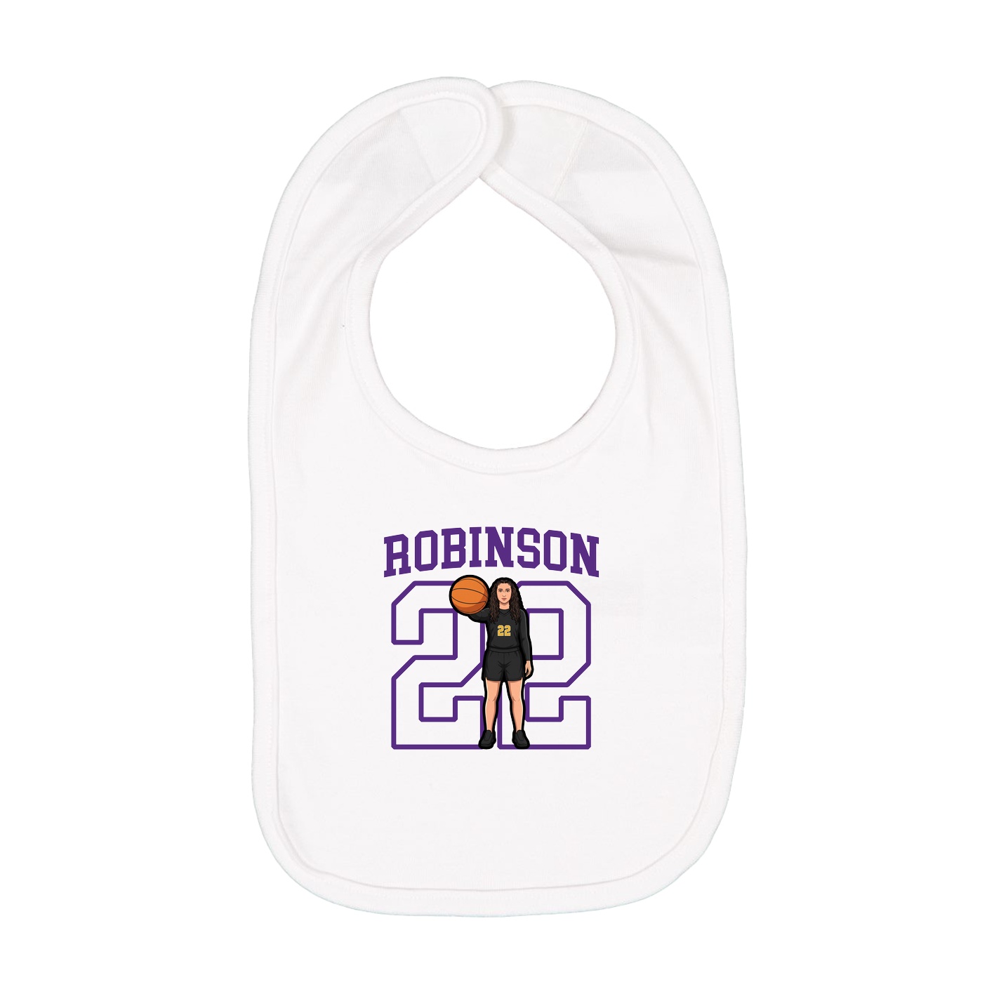 Infant Bib — Shirsey in White