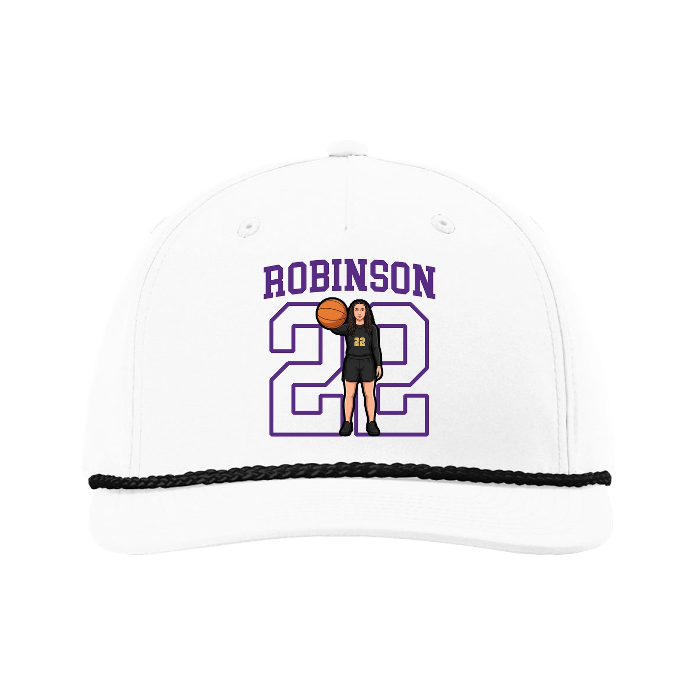 Five-Panel Classic Rope Cap — Shirsey in White