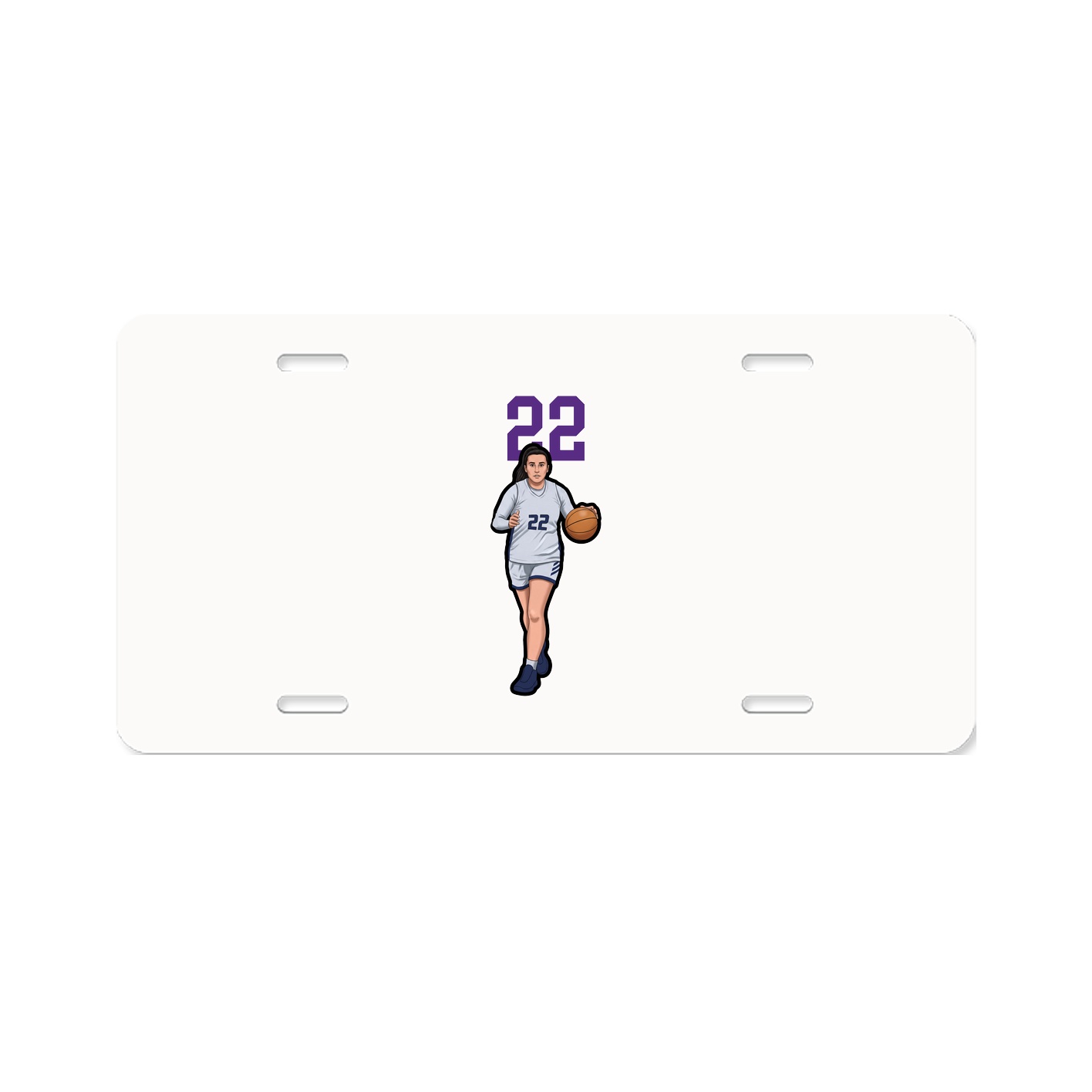 License Plate — Number Top in Classic