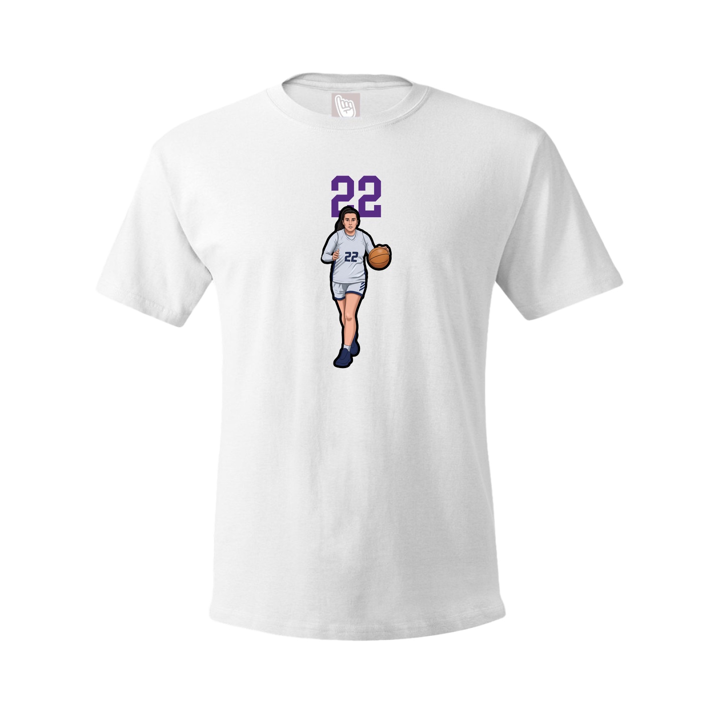 Tee — Number Top in White