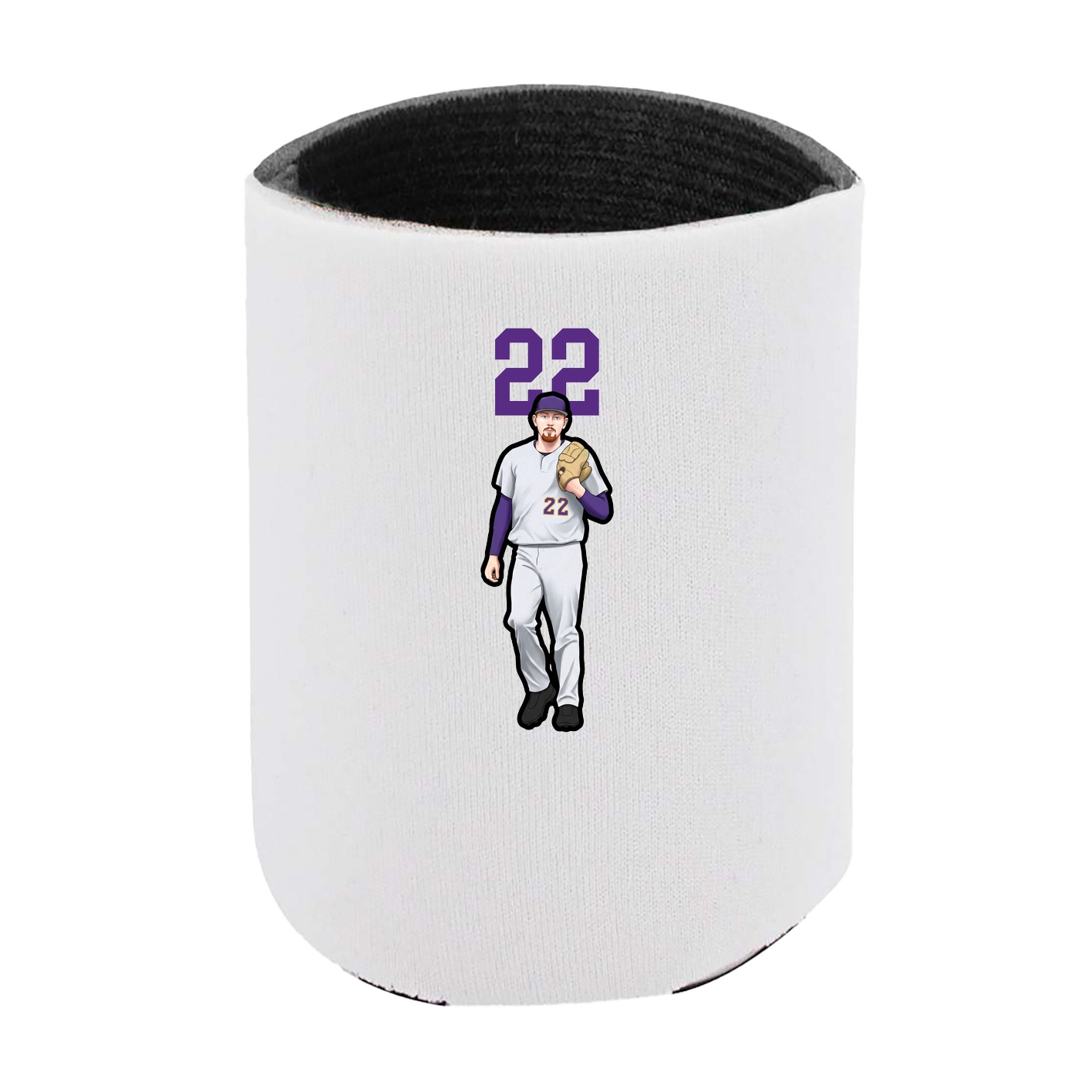 Can Holder — Number Top in White