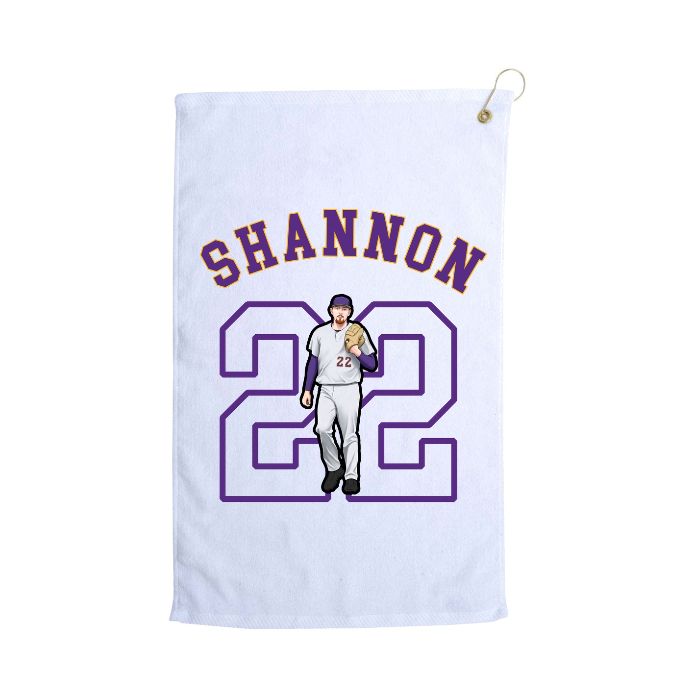 Golf Towel — Shirsey Arch in White