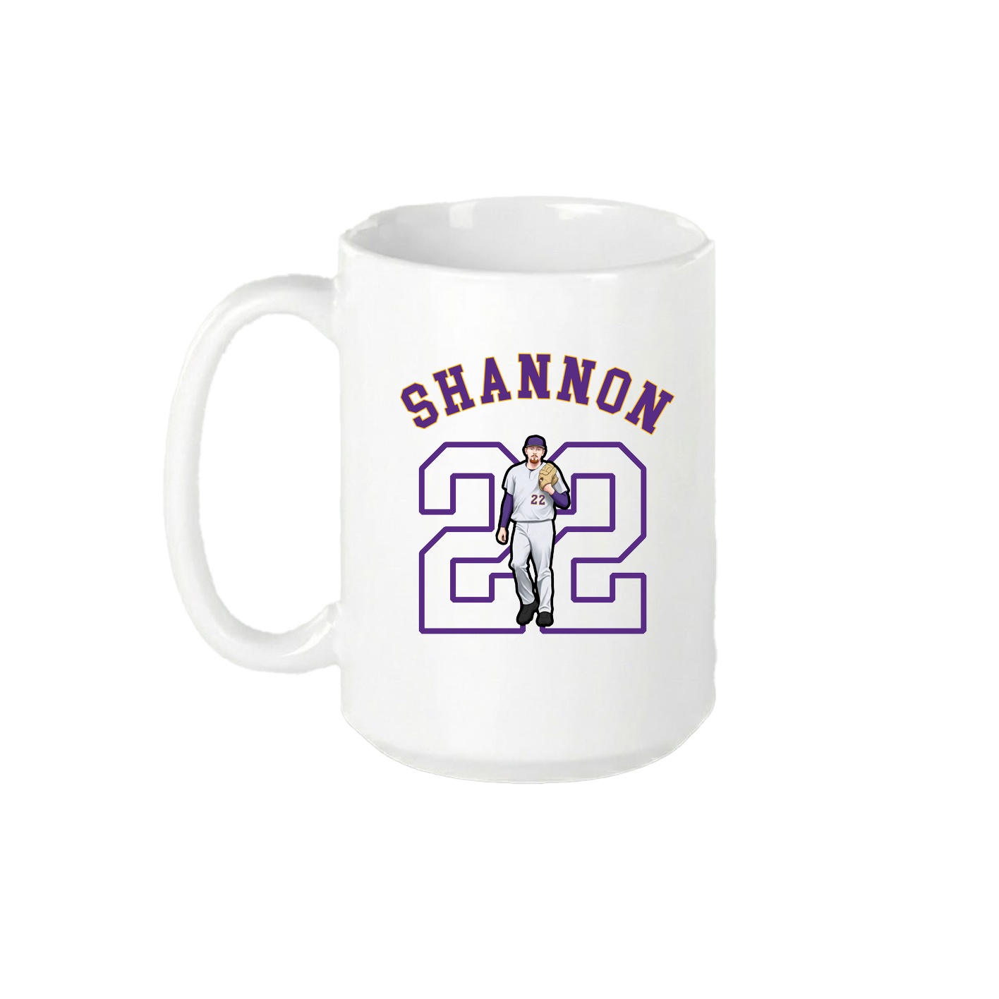 15oz Coffee Mug — Shirsey Arch in White