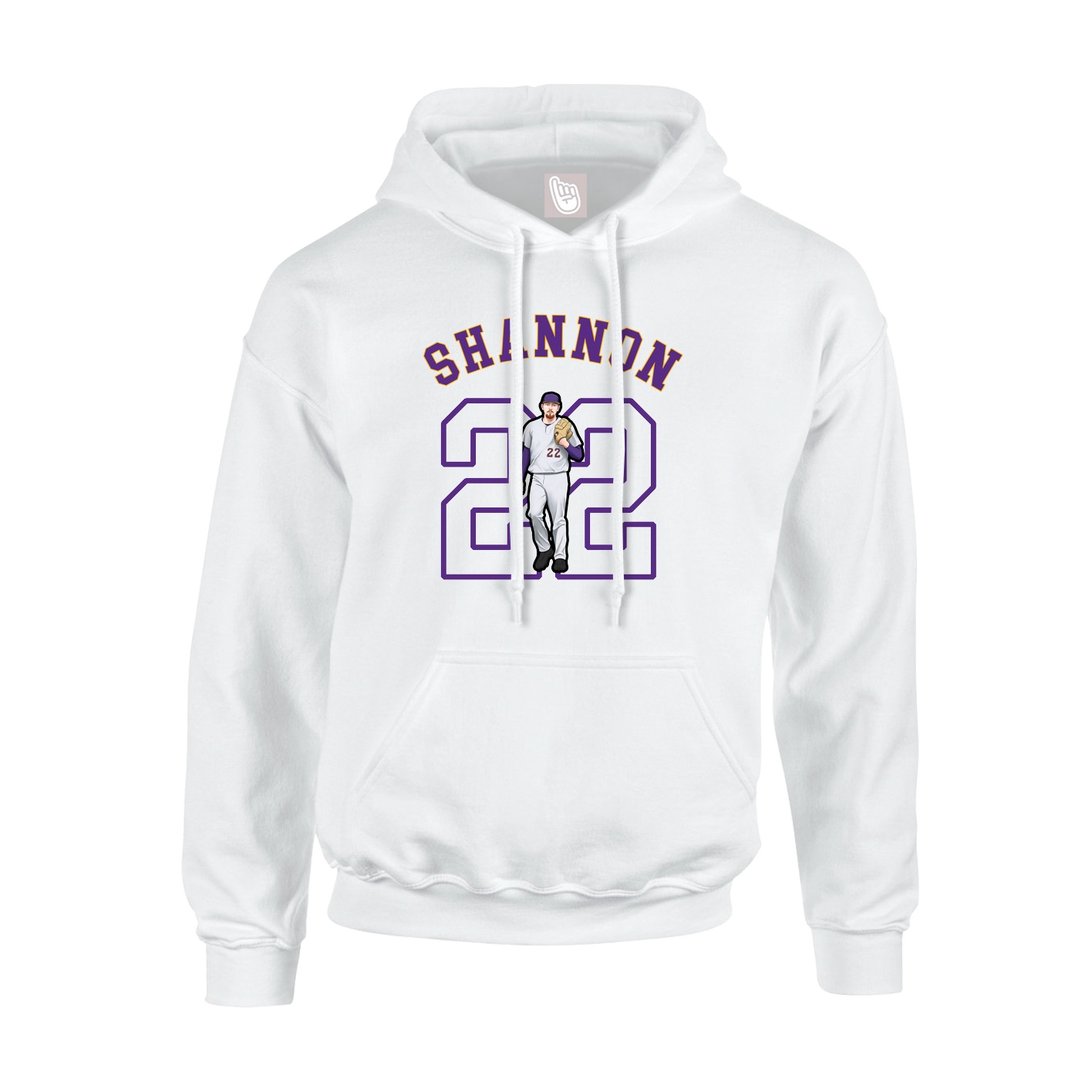 Youth Hoodie — Shirsey Arch in White
