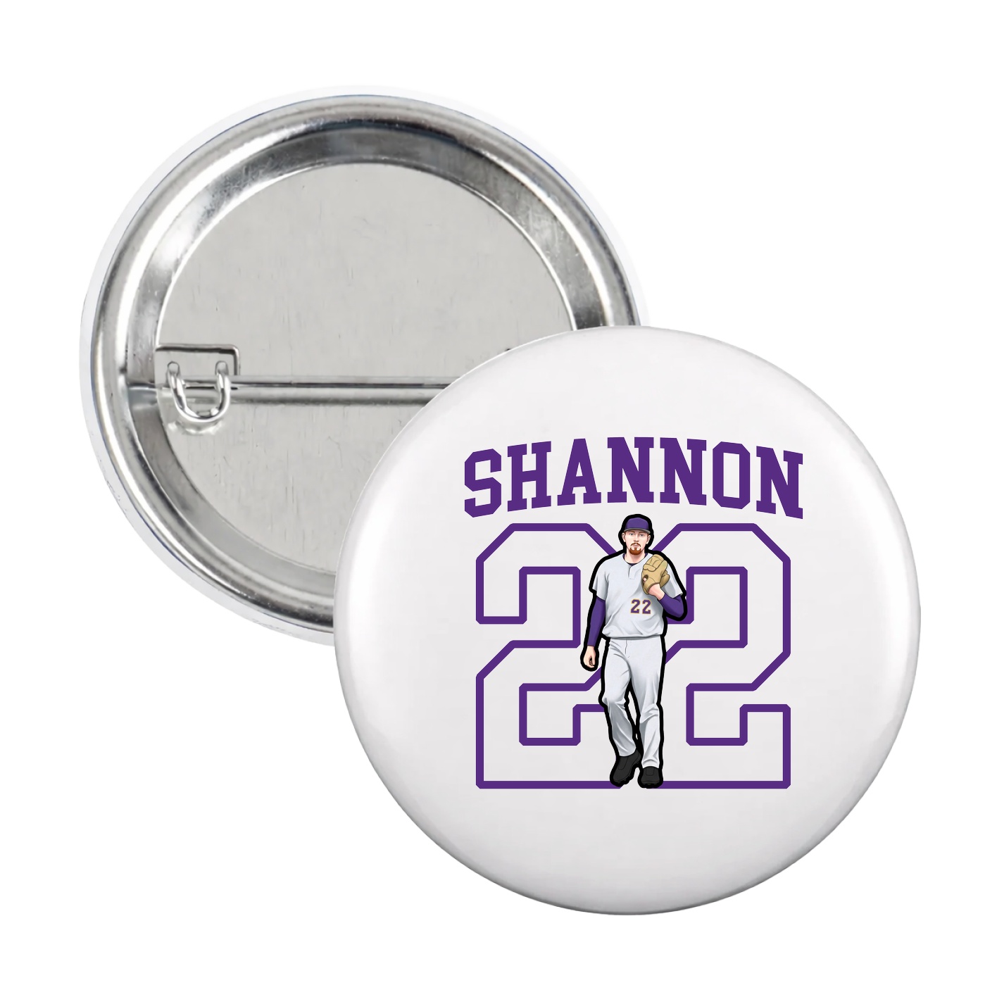 Game Day Button — Shirsey in White