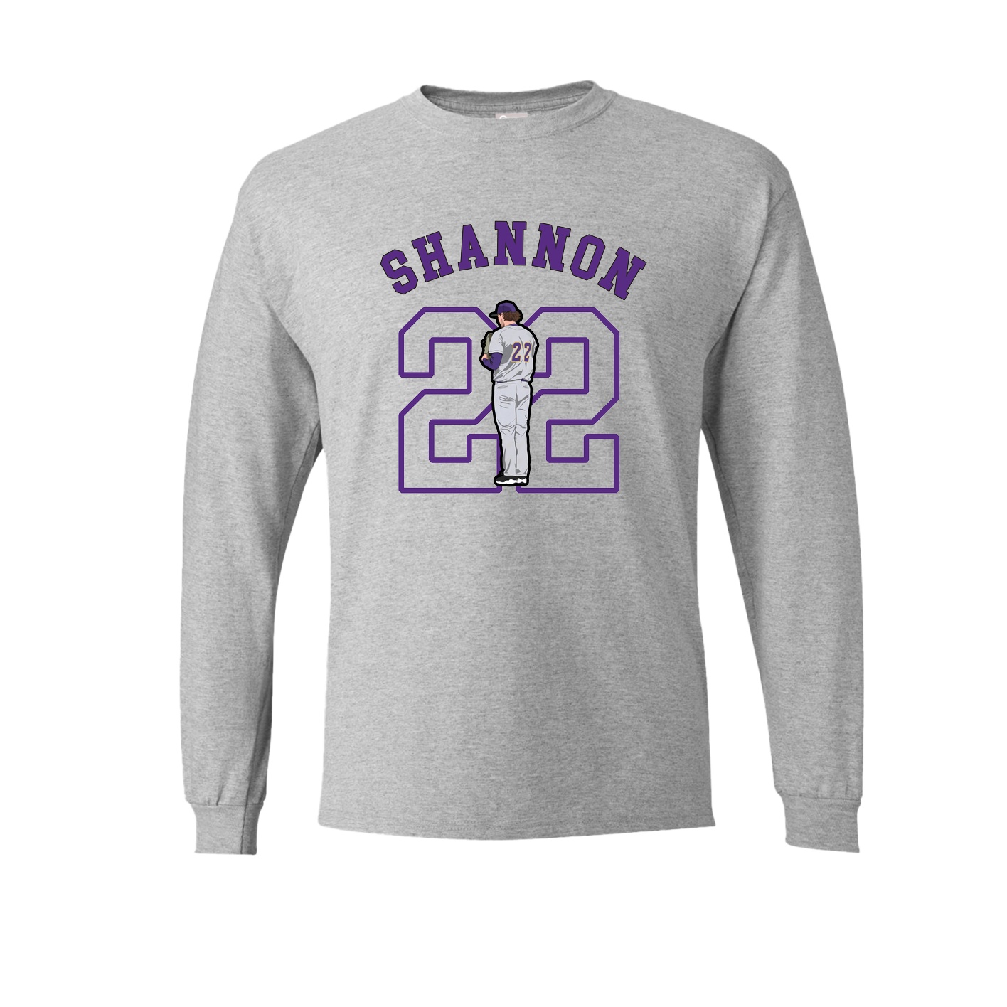 Long Sleeve Tee — Shirsey Arch in Grey