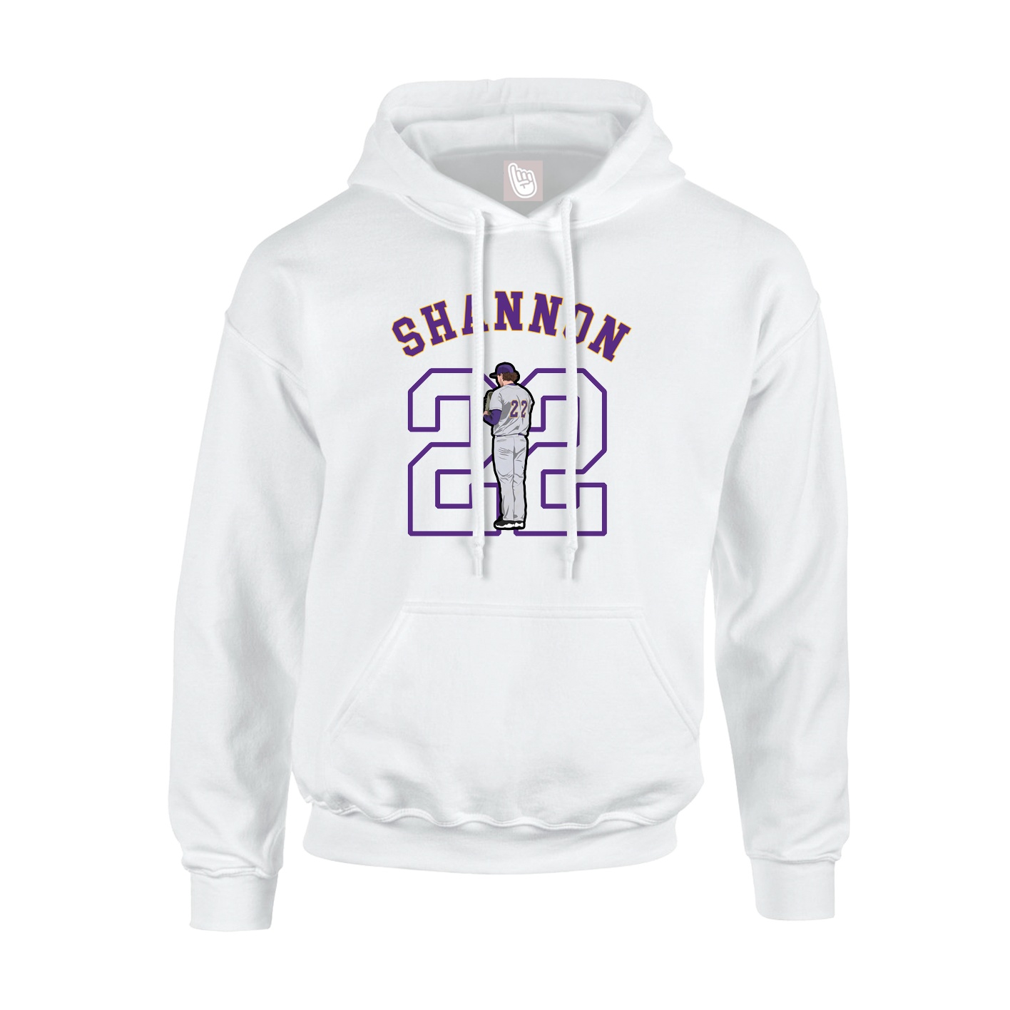 Youth Hoodie — Shirsey Arch in White