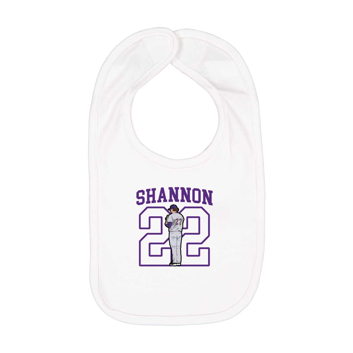Infant Bib — Shirsey in White