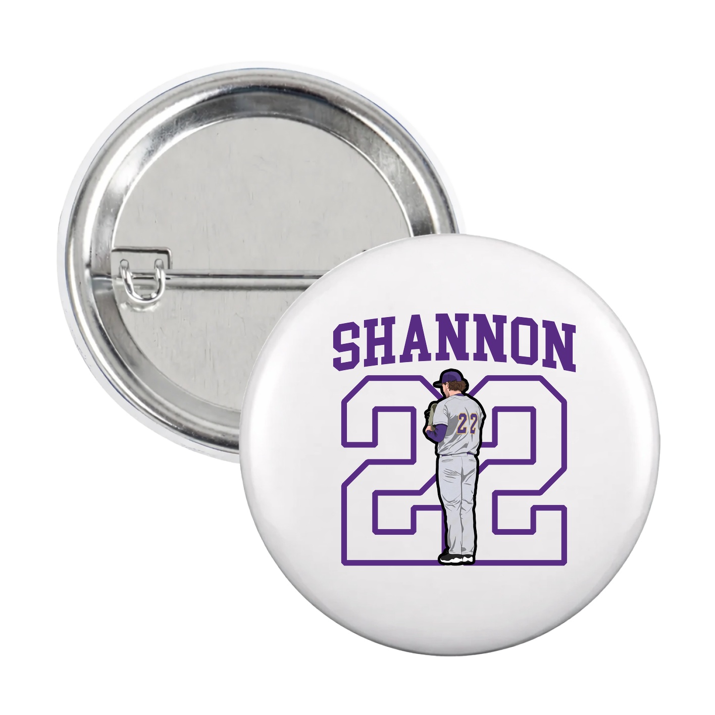 Game Day Button — Shirsey in White