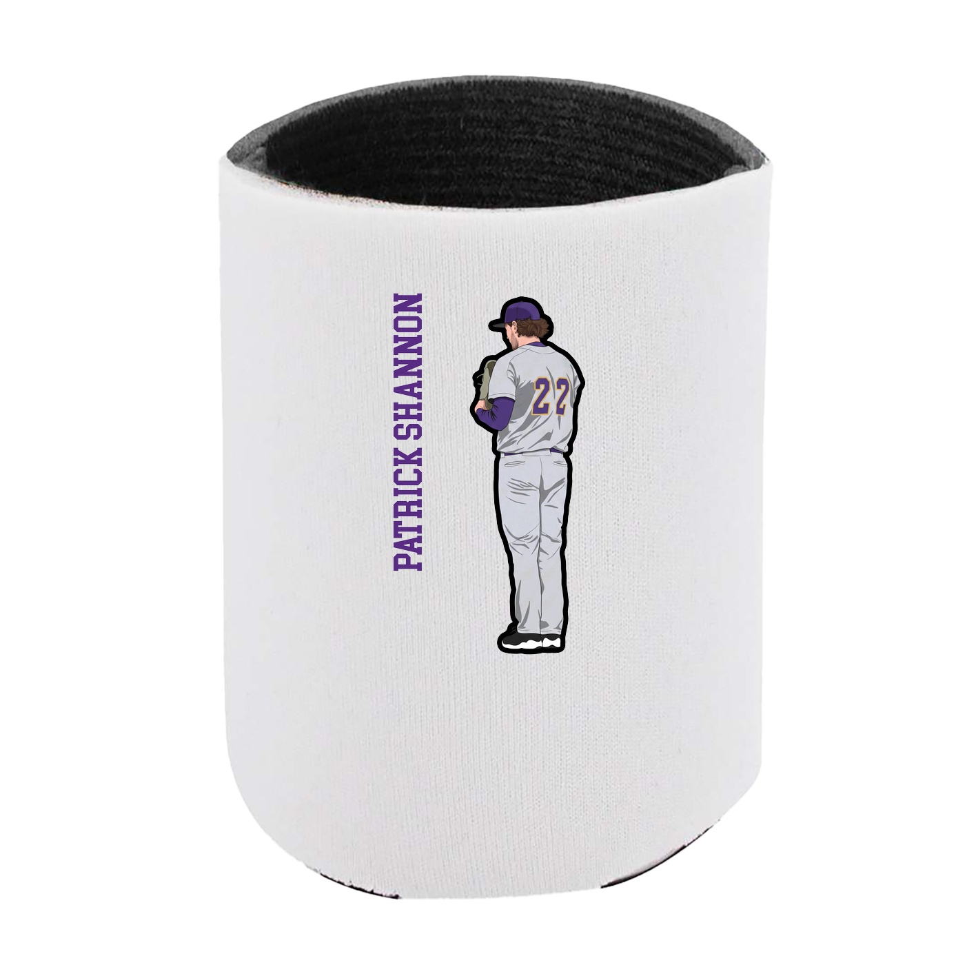 Can Holder — Name Vertical in White