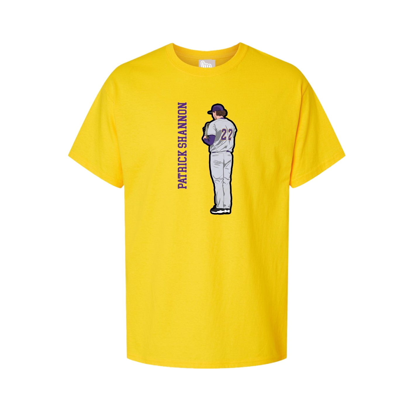 Tee — Name Vertical in Gold