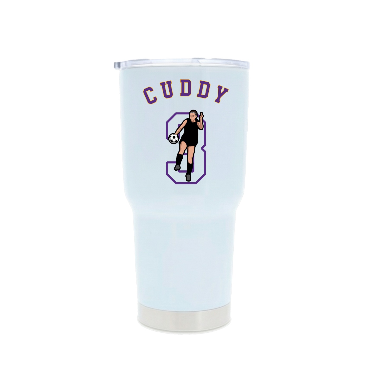 30oz Stainless Steel Tumbler — Shirsey Arch in White