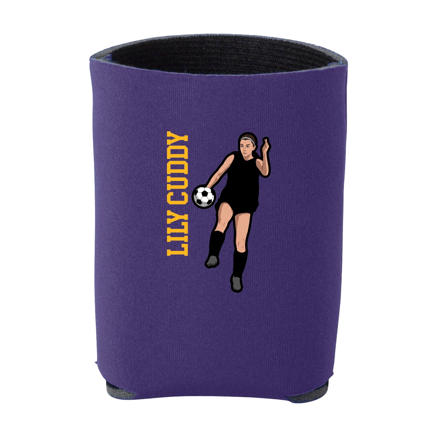 Can Holder — Name Vertical in Purple