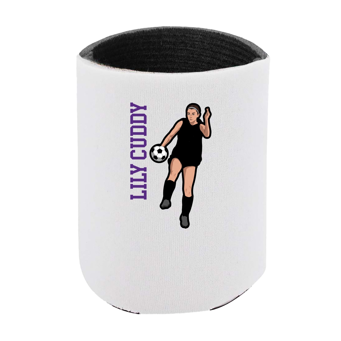 Can Holder — Name Vertical in White