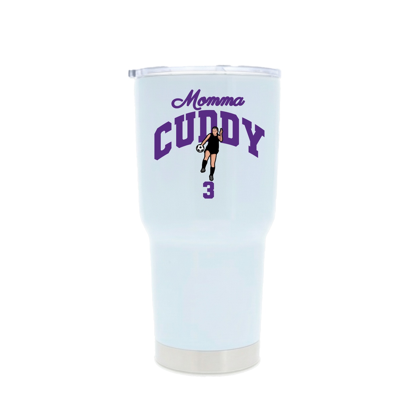 30oz Stainless Steel Tumbler — Mothers Day Arch in White