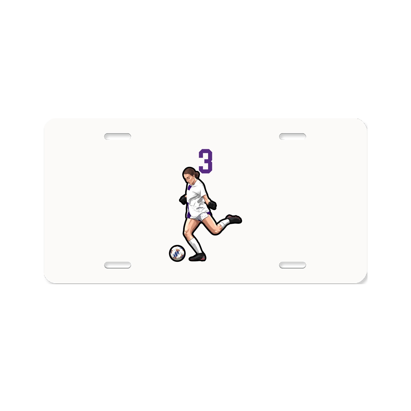 License Plate — Number Top in Classic