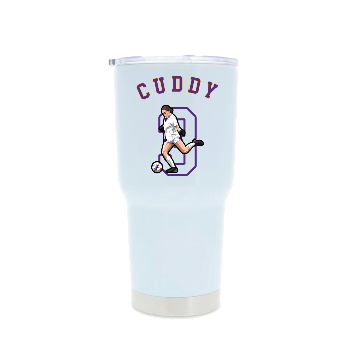 30oz Stainless Steel Tumbler — Shirsey Arch in White