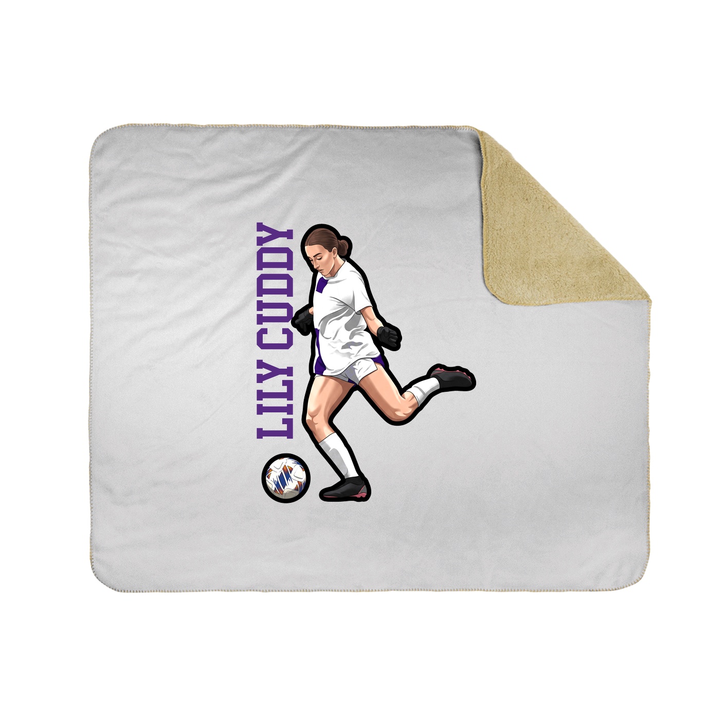 50x60 Sherpa Lined Throw Blanket