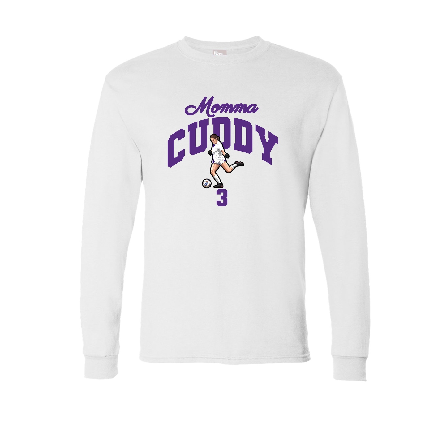 Long Sleeve Tee — Mothers Day Arch in White