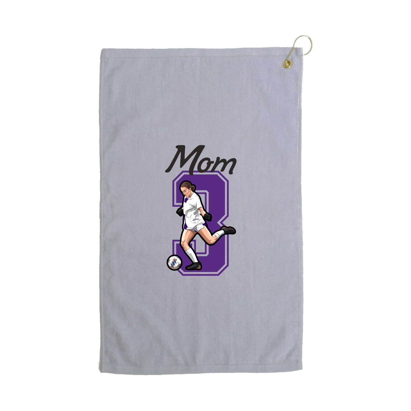 Golf Towel — Mothers Day Shirsey in Grey