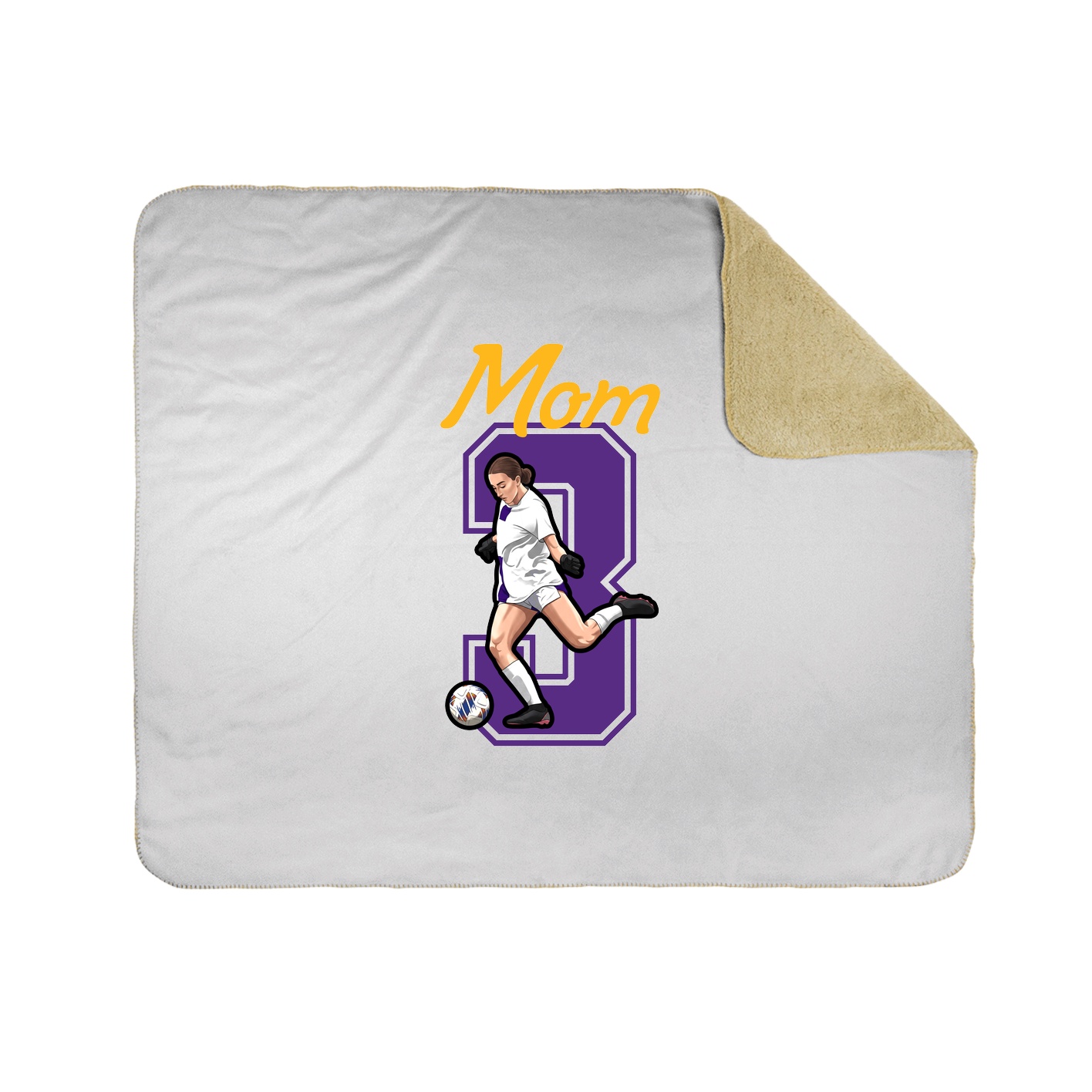 Throw Blanket — Mothers Day Shirsey in White