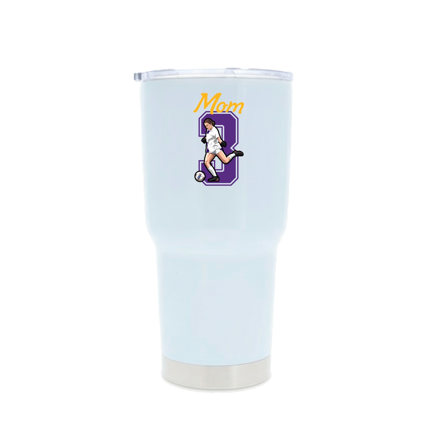 30oz Stainless Steel Tumbler — Mothers Day Shirsey in White
