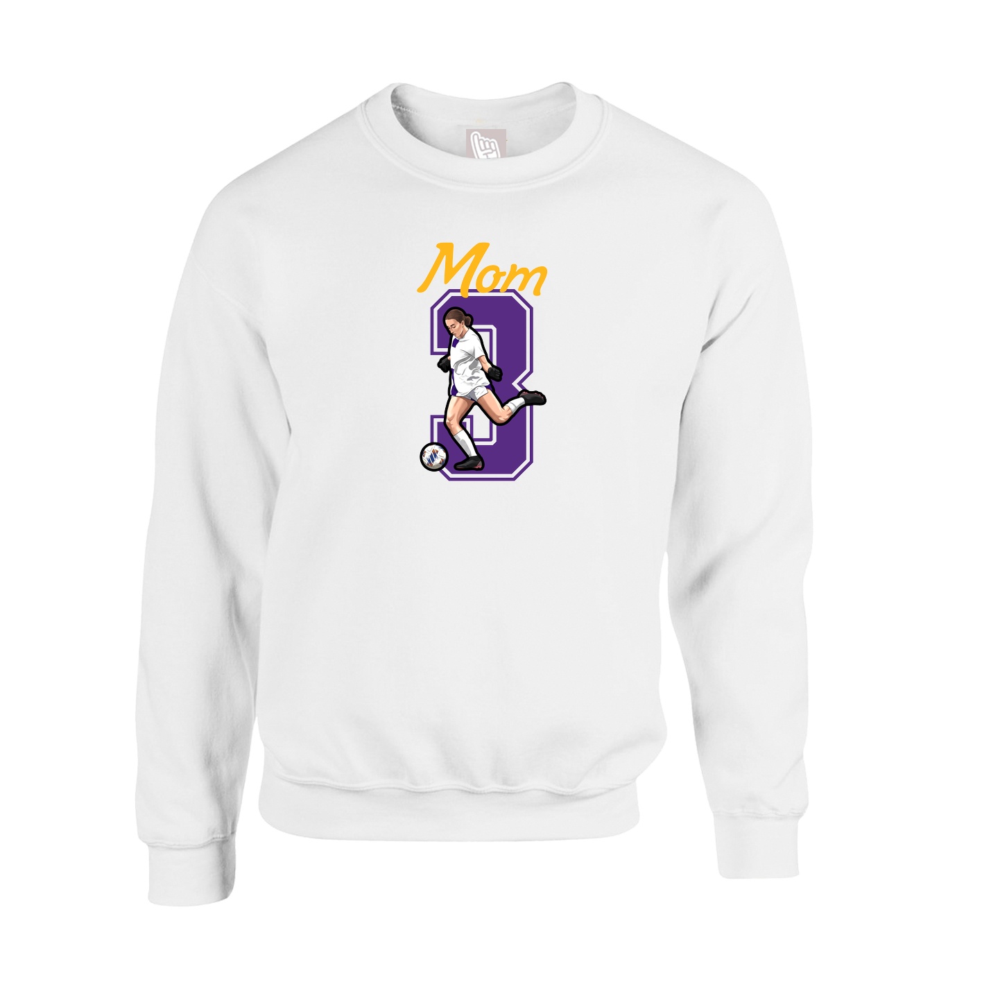 Fleece Crew — Mothers Day Shirsey in White