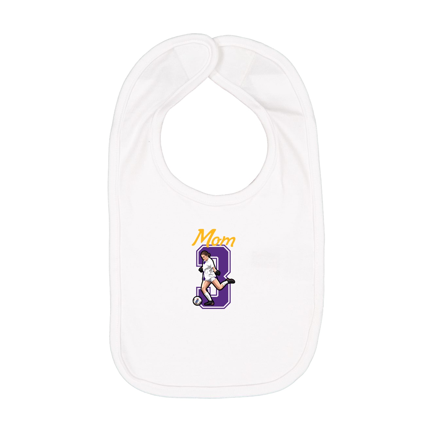Infant Bib — Mothers Day Shirsey in White