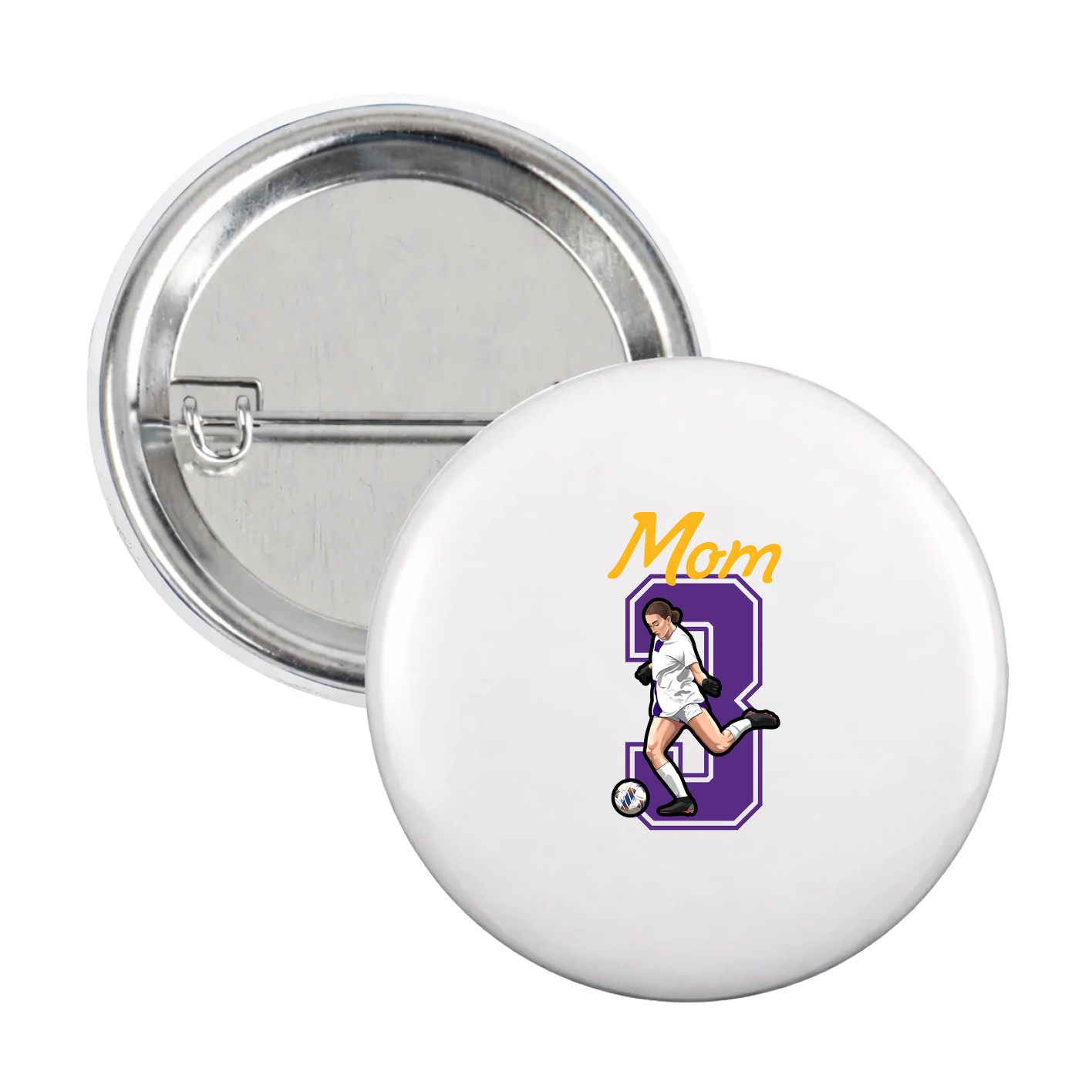 Game Day Button — Mothers Day Shirsey in White