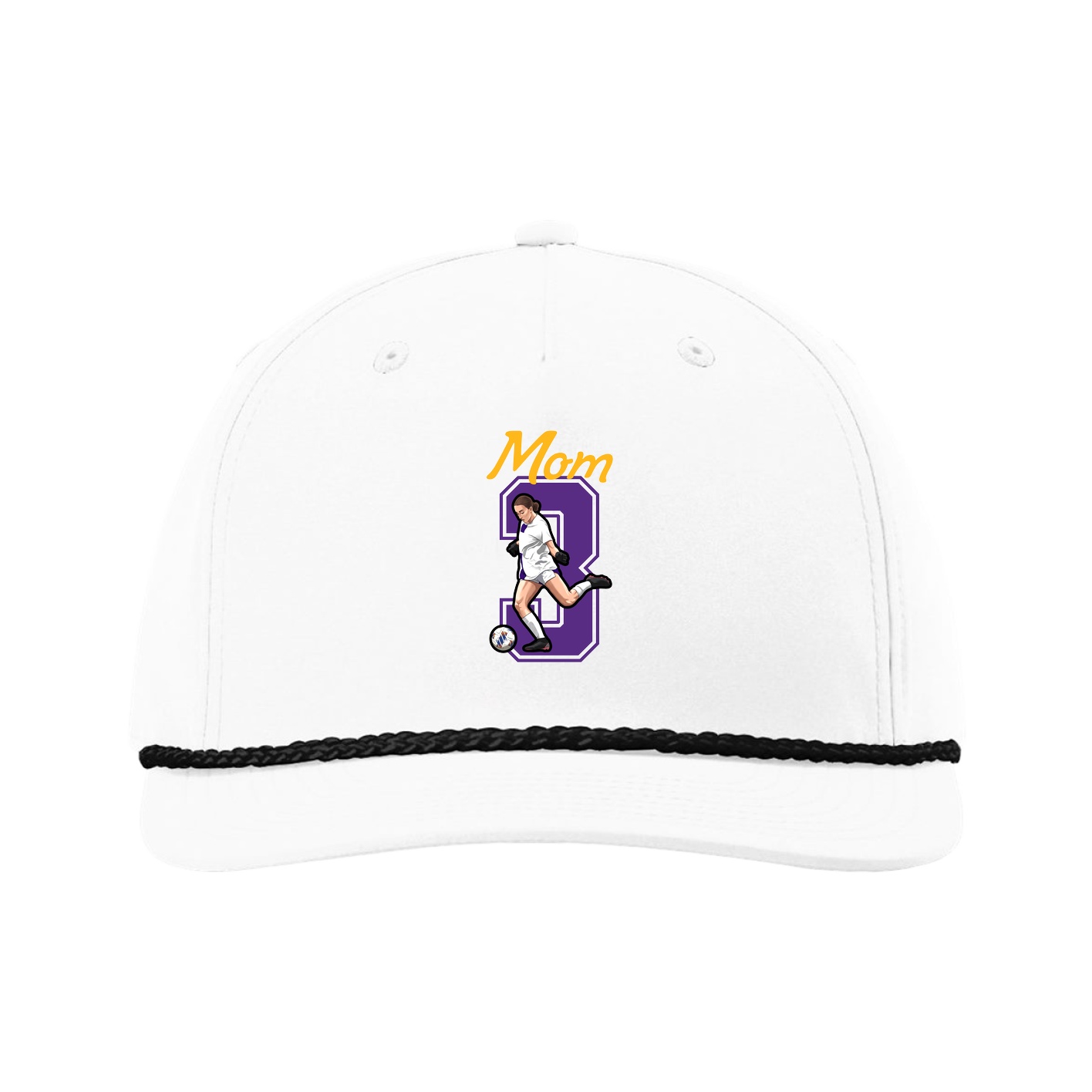 Five-Panel Classic Rope Cap — Mothers Day Shirsey in White