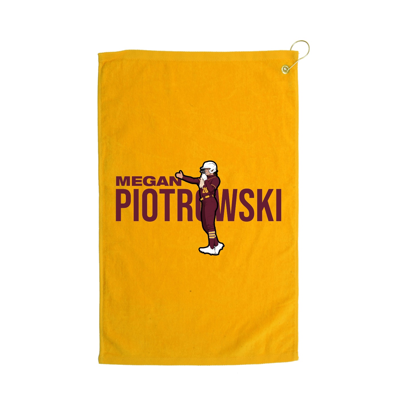 Golf Towel — Player Name in Gold