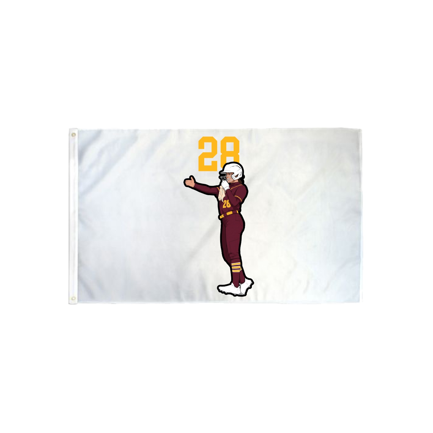 3x5 Flag — Number Top in Classic