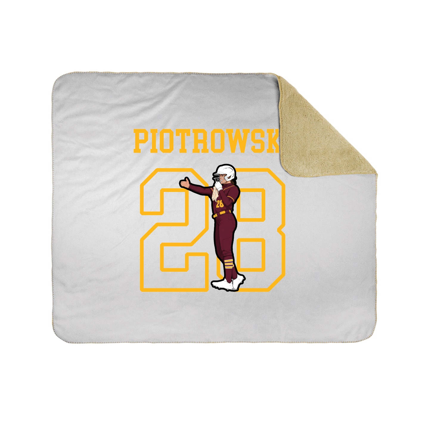 Throw Blanket — Shirsey in White