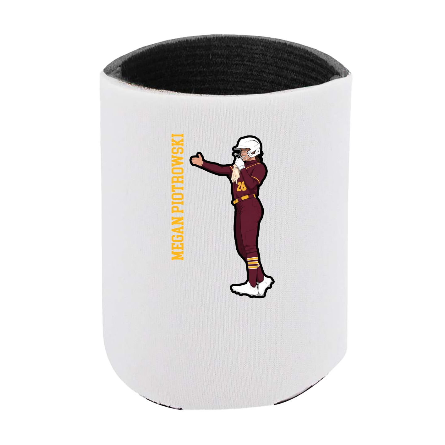 Can Holder — Name Vertical in White