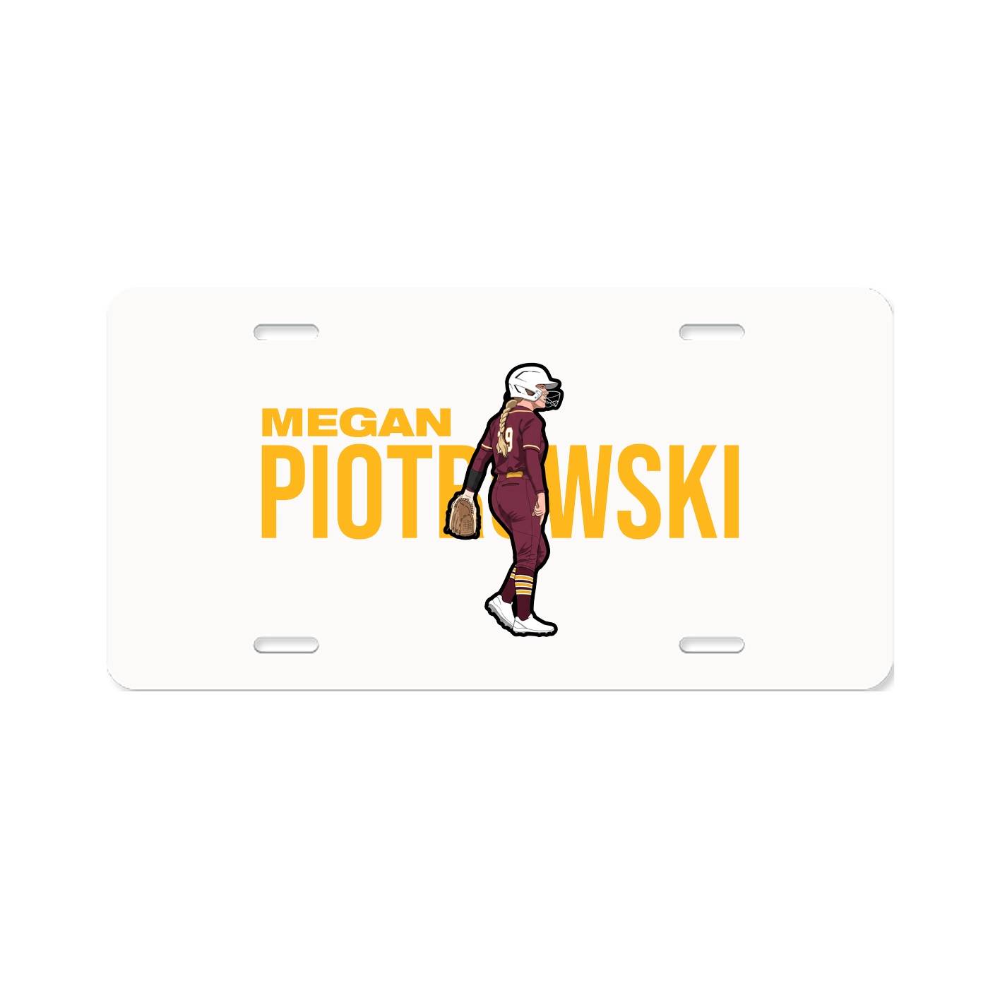 License Plate — Player Name in Classic