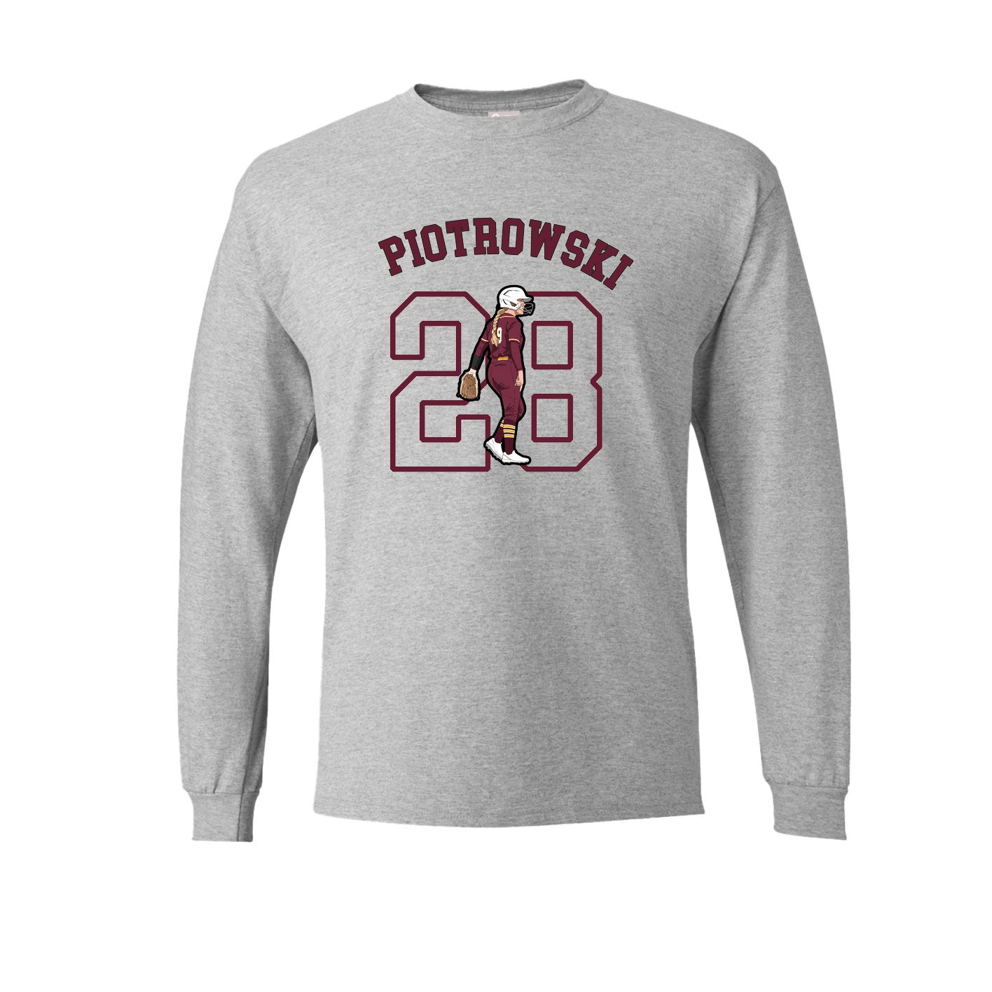 Long Sleeve Tee — Shirsey Arch in Grey