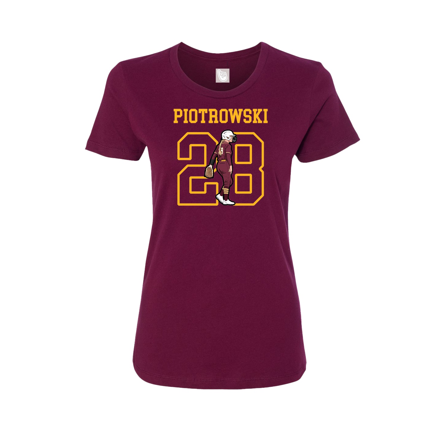 Fitted Women's Tee — Shirsey in Maroon