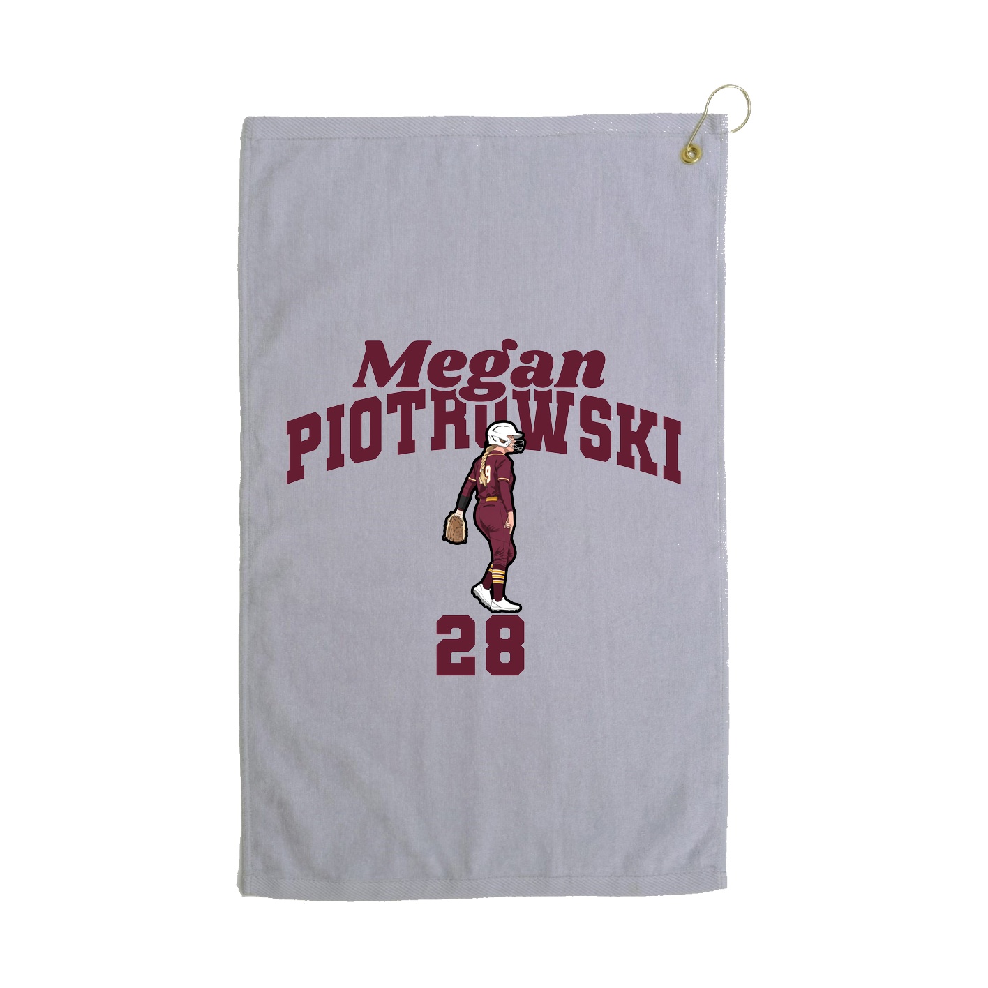 Golf Towel — Signature Arch in Grey