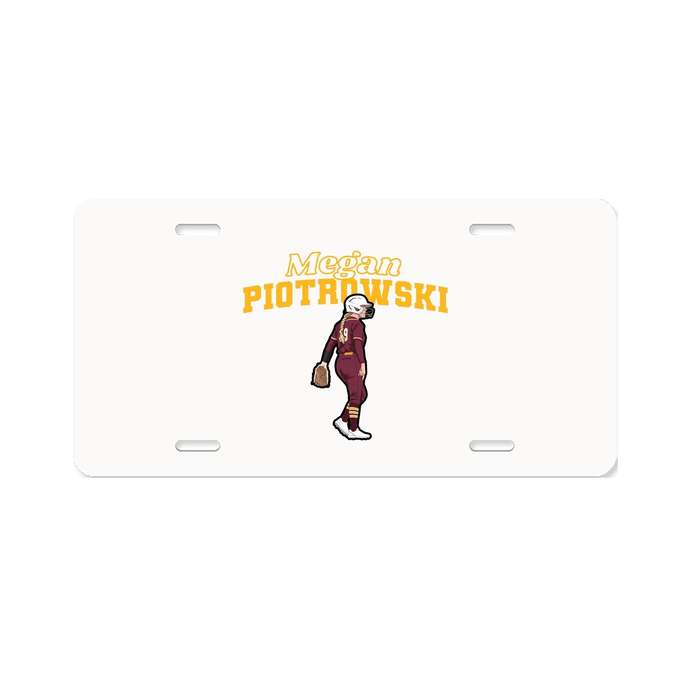 License Plate — Name Arch in Classic