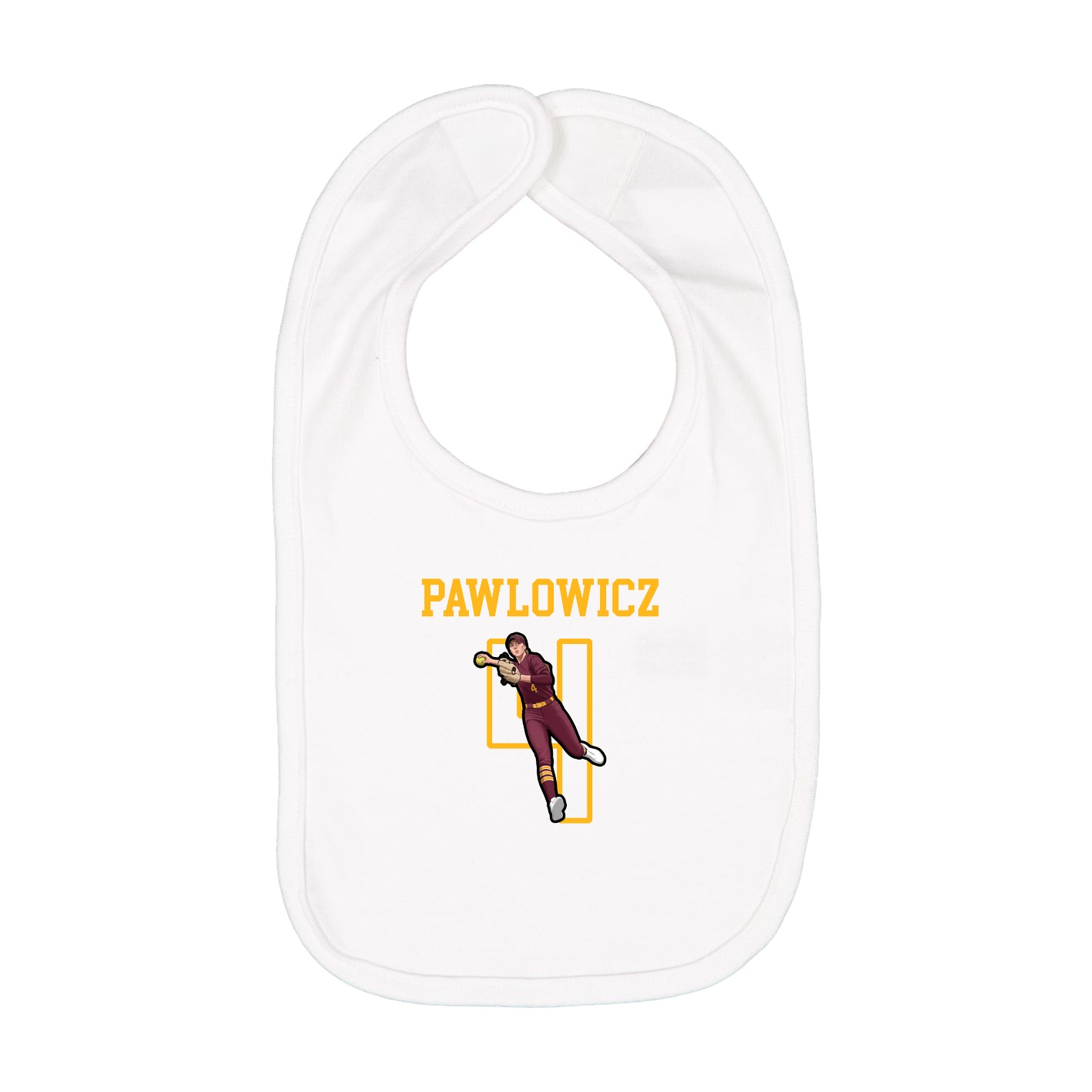 Infant Bib — Shirsey in White