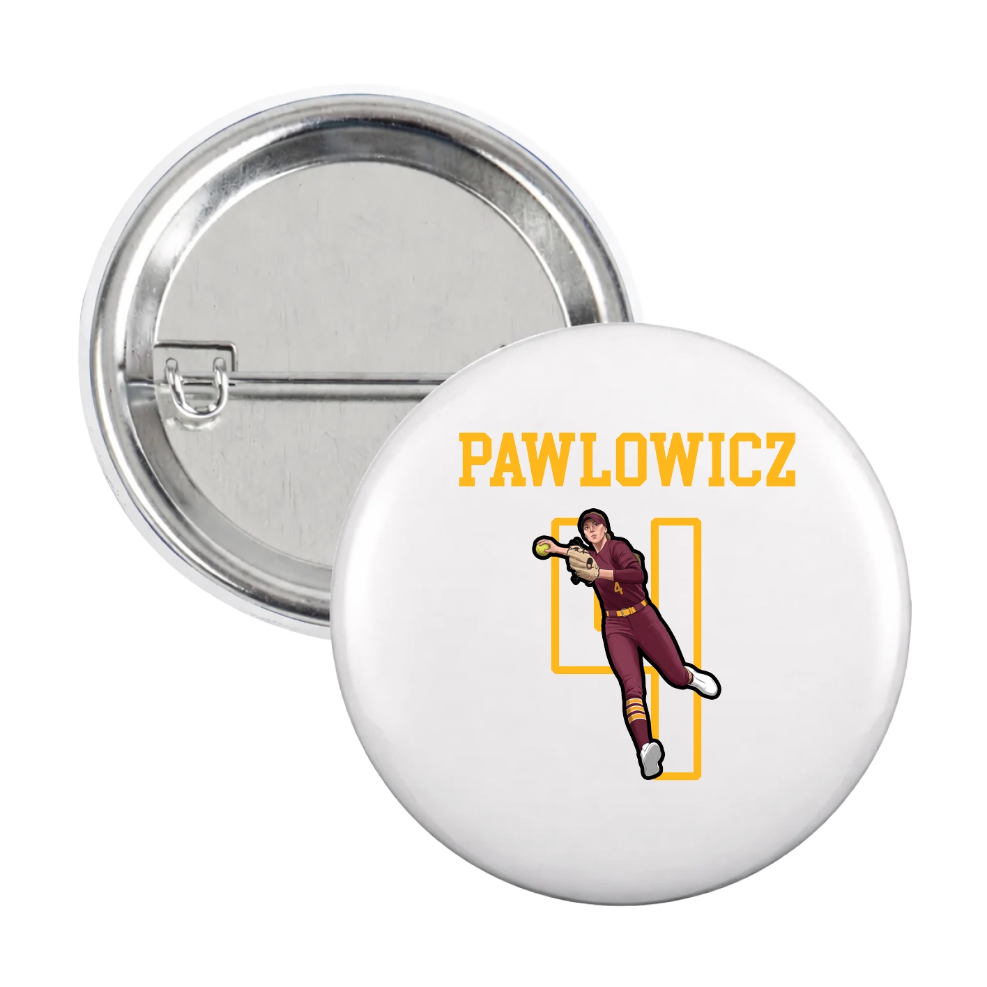 Game Day Button — Shirsey in White