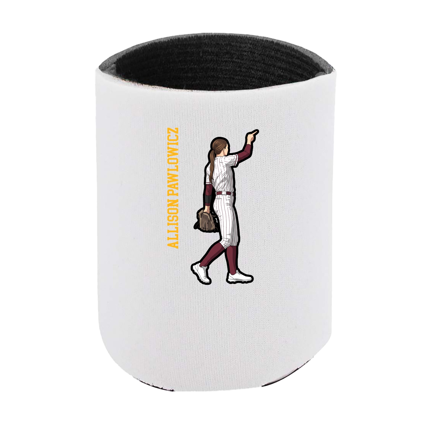 Can Holder — Name Vertical in White