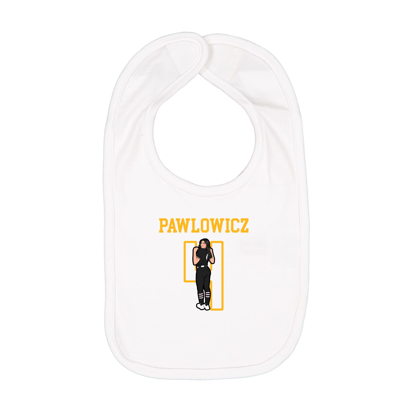 Infant Bib — Shirsey in White