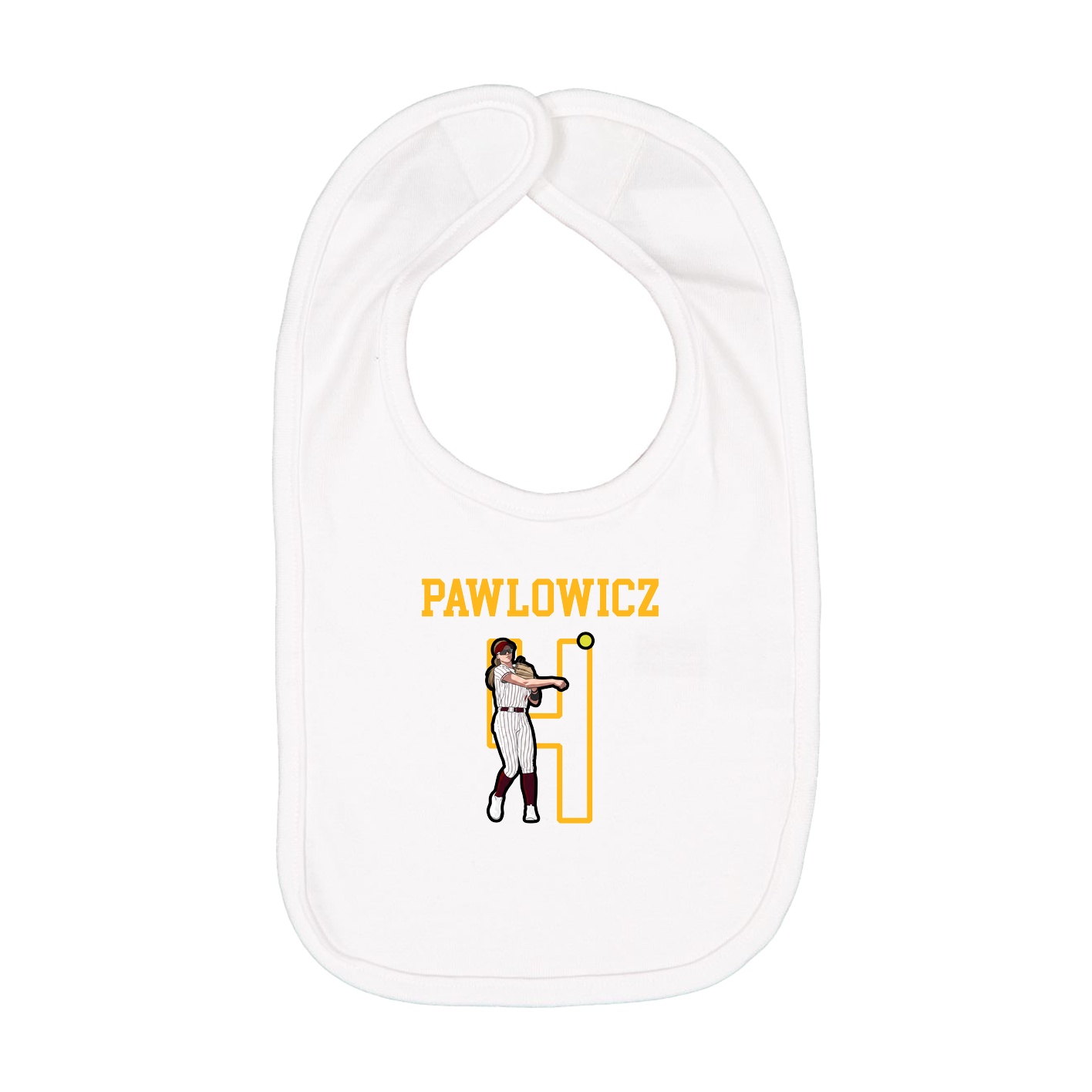Infant Bib — Shirsey in White