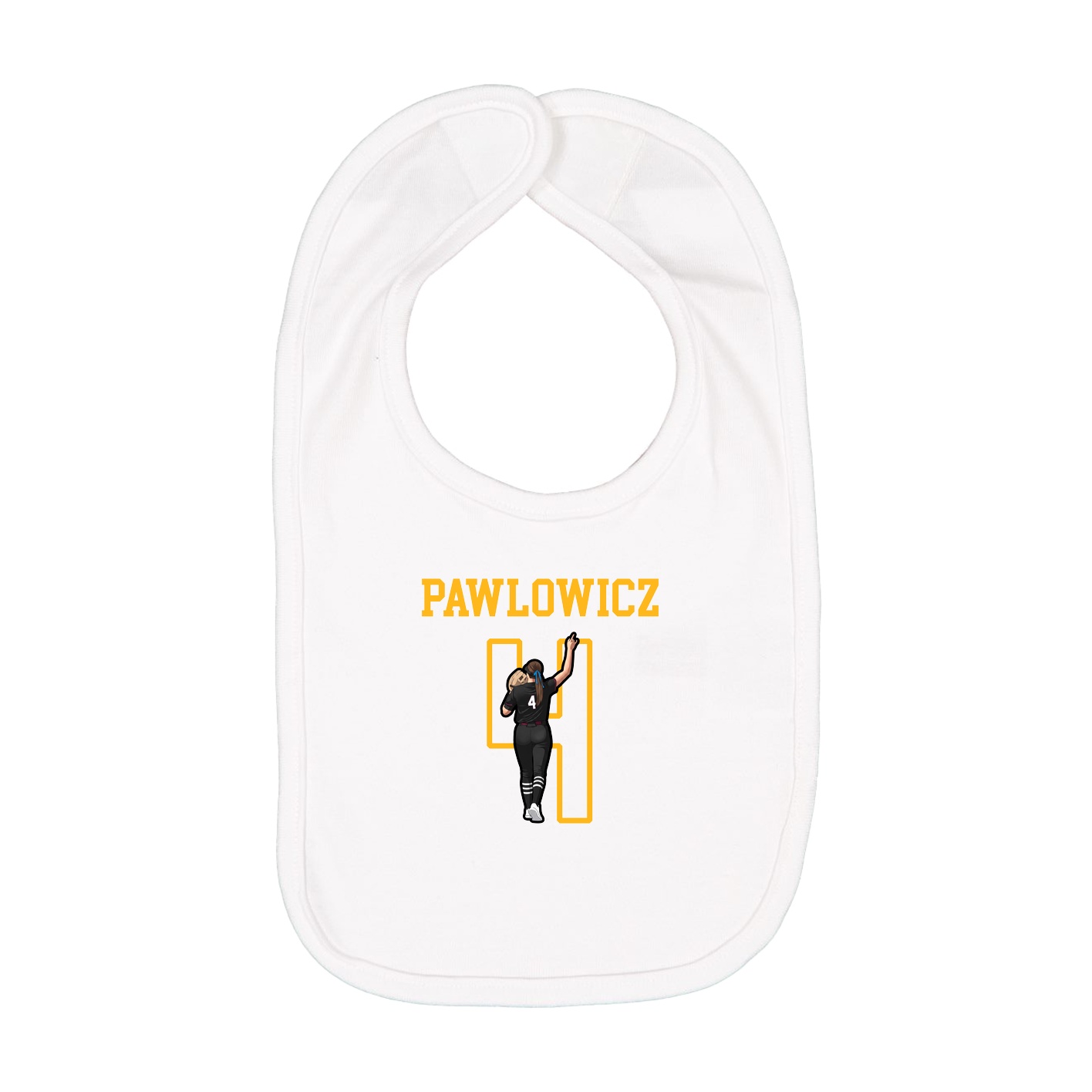 Infant Bib — Shirsey in White