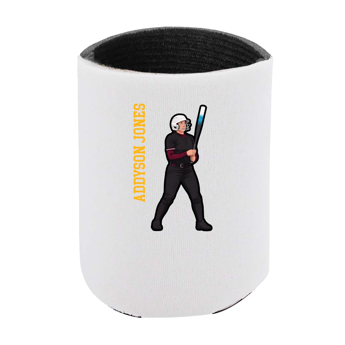 Can Holder — Name Vertical in White
