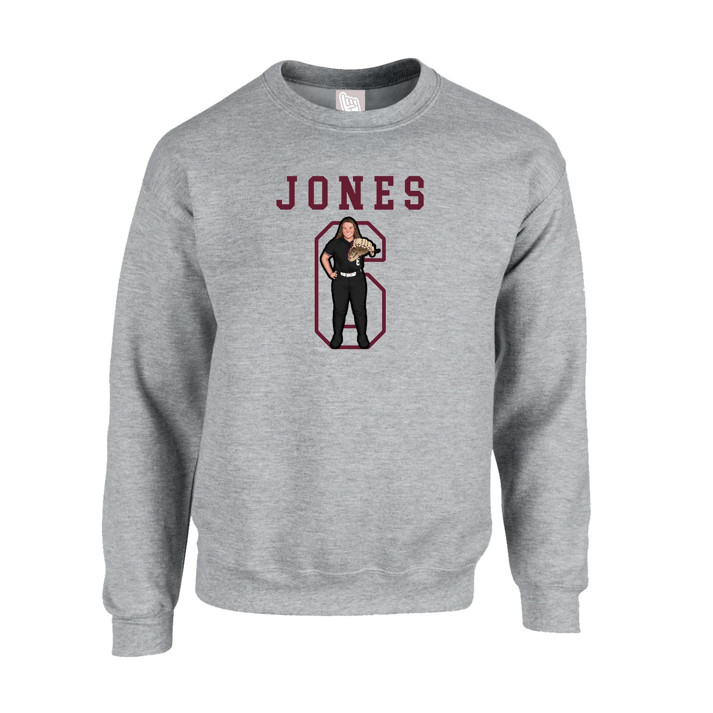 Fleece Crew — Shirsey in Grey